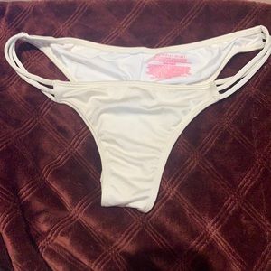 Victoria Secret White Cheeky Bikini Bottom